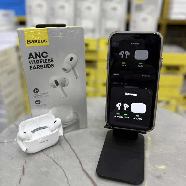 Baseus ANC Wireless Earbuds – Pure Sound, Zero Distractions 🔇🎧 Wireless Earbuds / ANC Earbuds / Bluetooth Earphones JUTT ACCESSORY TRADER 