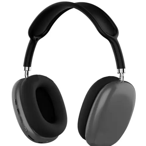 P9 wireless foldable Bluetooth headphones in black color with over-ear design