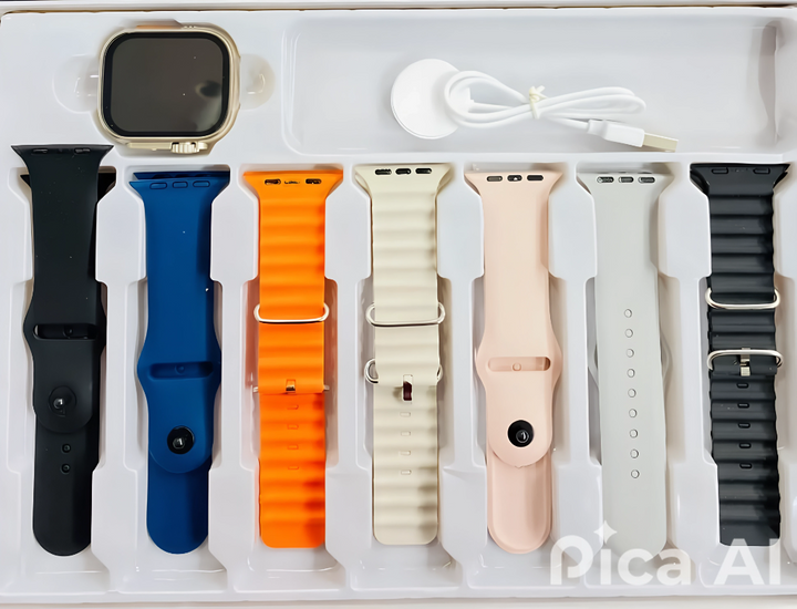 Sleek side profile of Ultra2 Smart Watch with durable strap design